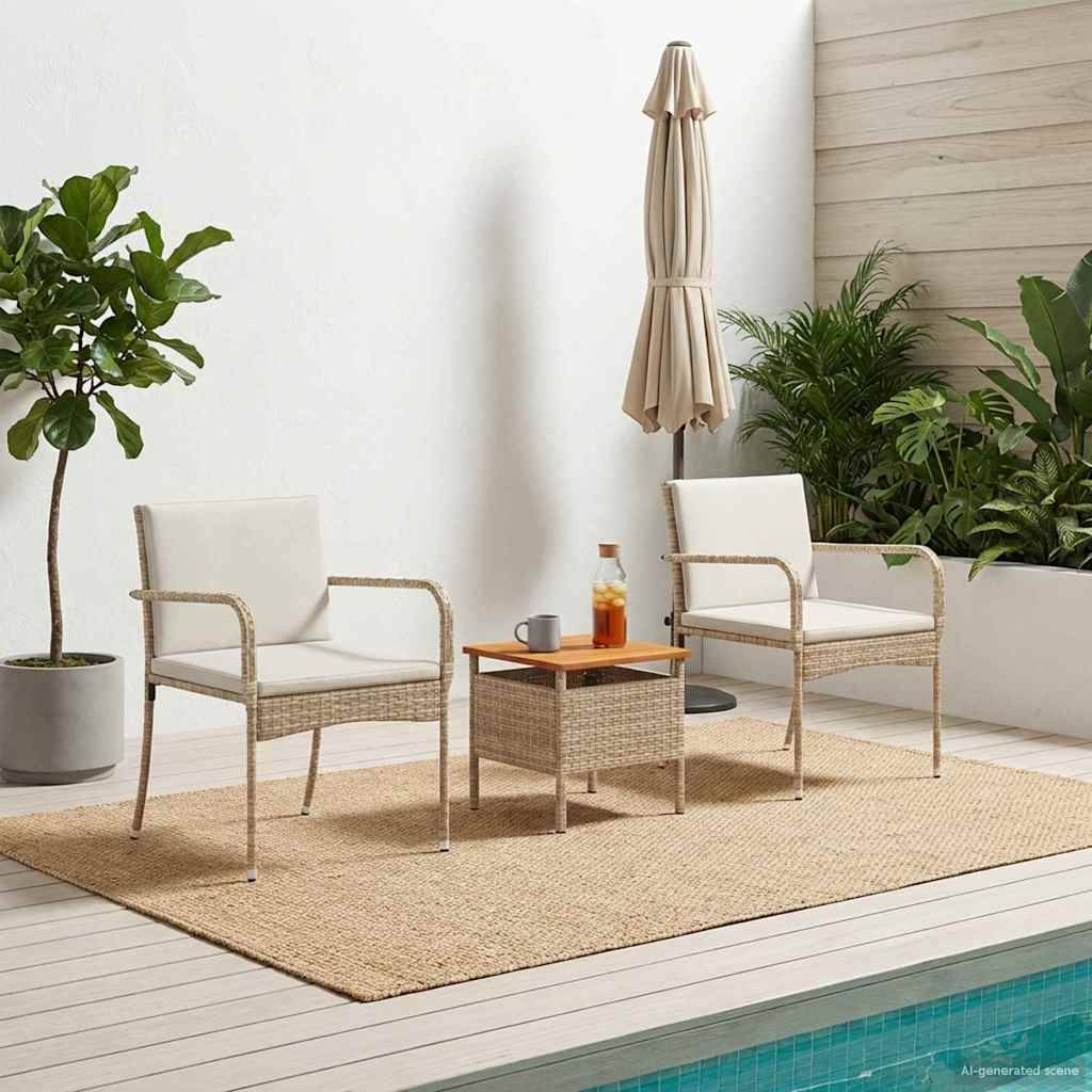 Vidaxl - Ensemble de jardin-Salons de jardin Beige polyrotin 896500 - Image 1