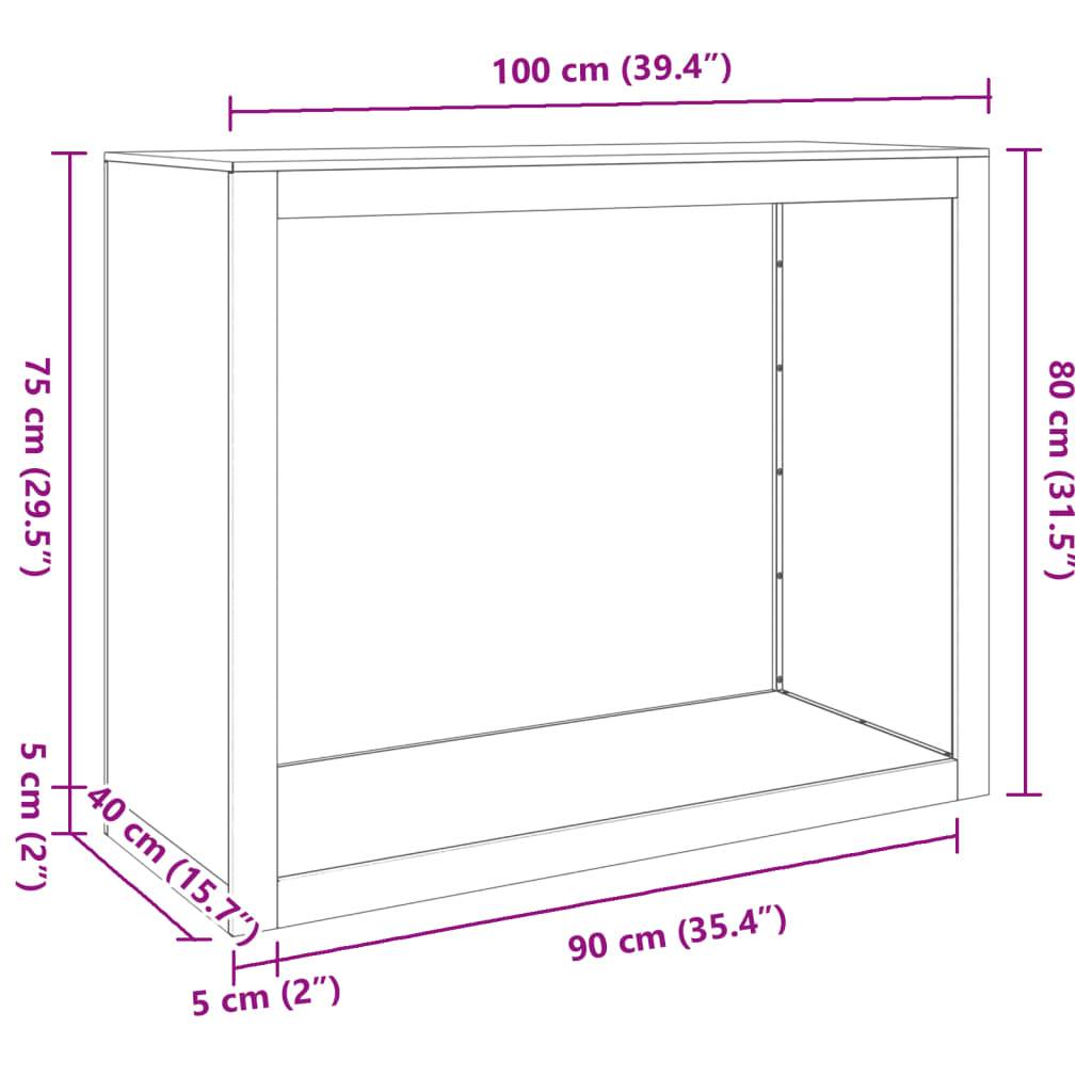Range-bûches en acier pour bois de chauffage jardin et maison Anthracite 80 cm – ComfortXL Outdoor Living - Image 10