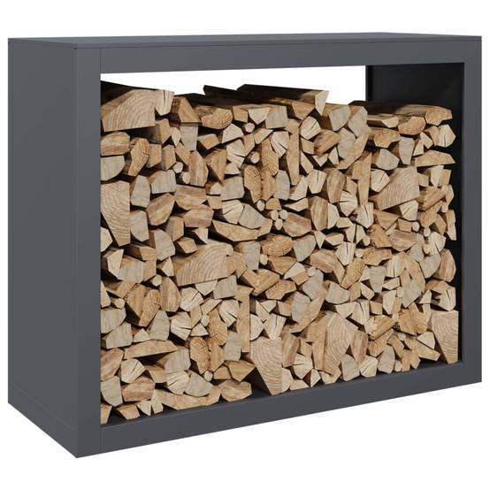 Range-bûches en acier pour bois de chauffage jardin et maison Anthracite 80 cm – ComfortXL Outdoor Living - Image 3