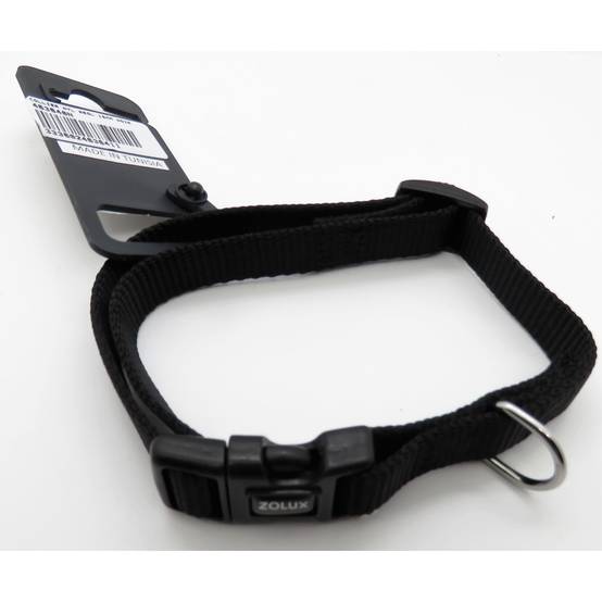 Zolux - Collier nylon 30 - 40 cm x 15 mm noir pour chien. - Image 3