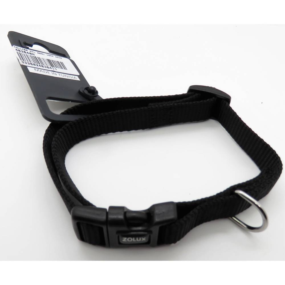 Zolux - Collier nylon 30 - 40  cm x 15 mm  noir pour chien. - Image 3