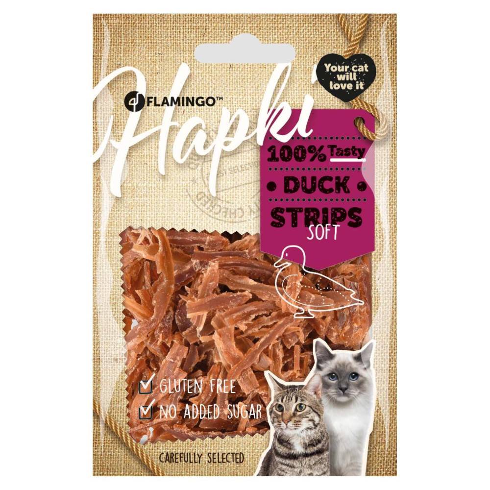 Friandise Hapki  lamelles de canard pour chat 50 g sans gluten - Imagen 1