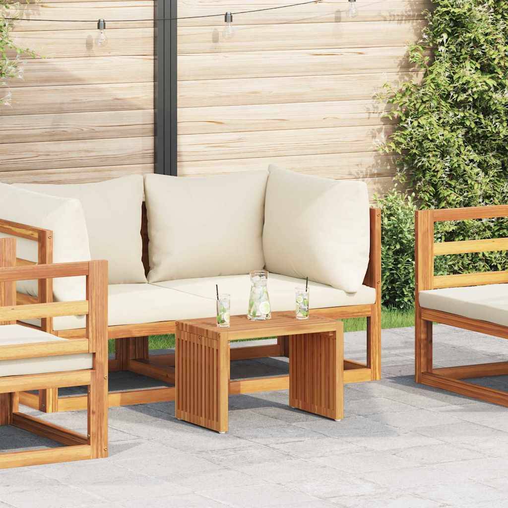 ComfortXL - Petite Table d'Appoint Rectangulaire de Jardin 50x32.5cm en Teck, Mobilier d'Extérieur en Bois Massif – ComfortXL Outdoor Living - Image 1