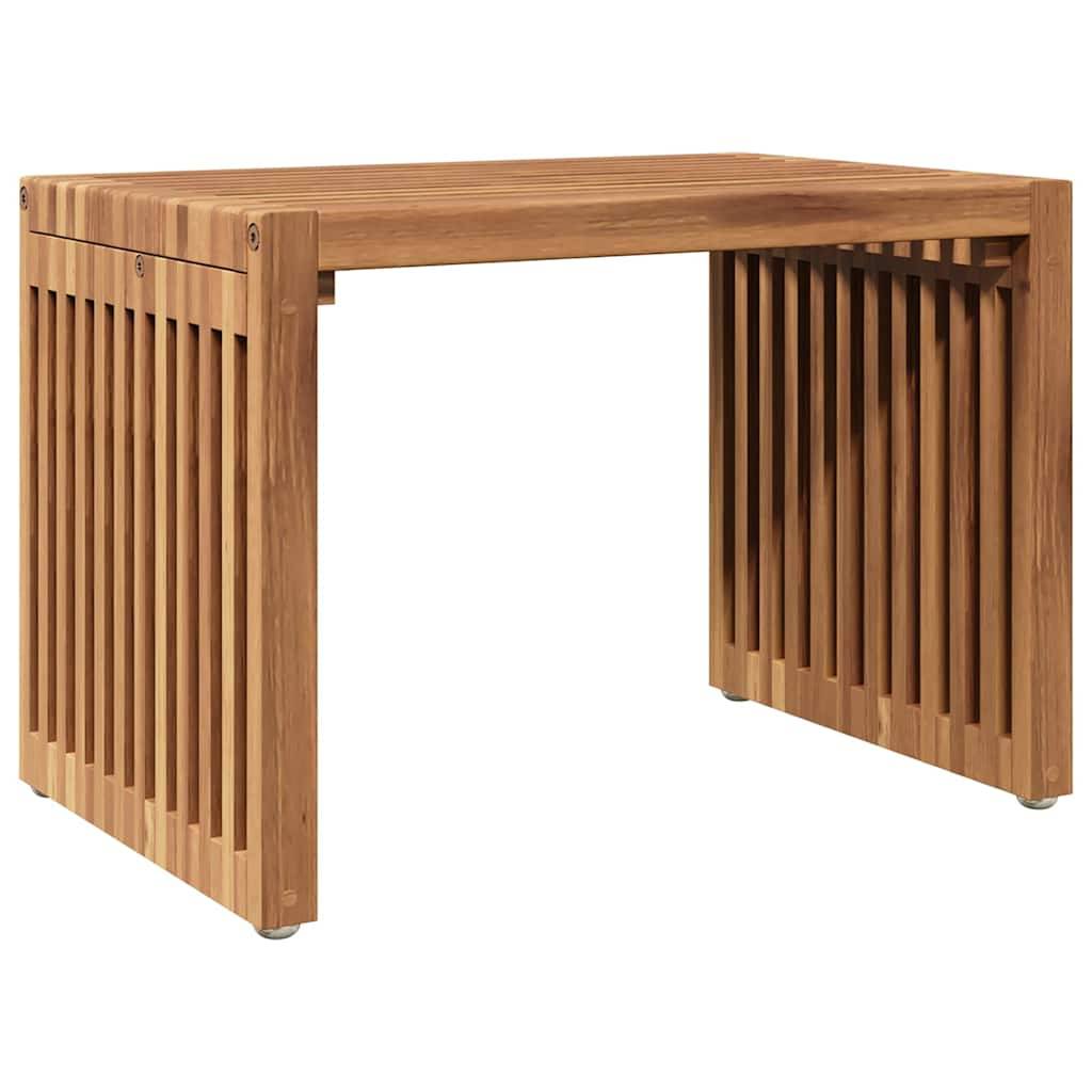 ComfortXL - Petite Table d'Appoint Rectangulaire de Jardin 50x32.5cm en Teck, Mobilier d'Extérieur en Bois Massif – ComfortXL Outdoor Living - Image 2
