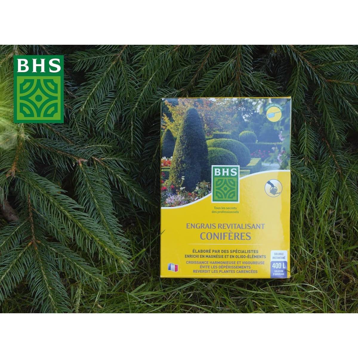 BHS - Engrais Spécialisé pour Conifères BHS ESRC800 - 800 grs - 400 L - Épanouissement et Coloration - Imagen 3