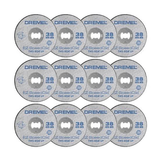 Lot de 12 Disques à tronçonner Ø 38mm DREMEL 2615S456JD EZ SpeedClic pour les métaux Dremel - Image 2