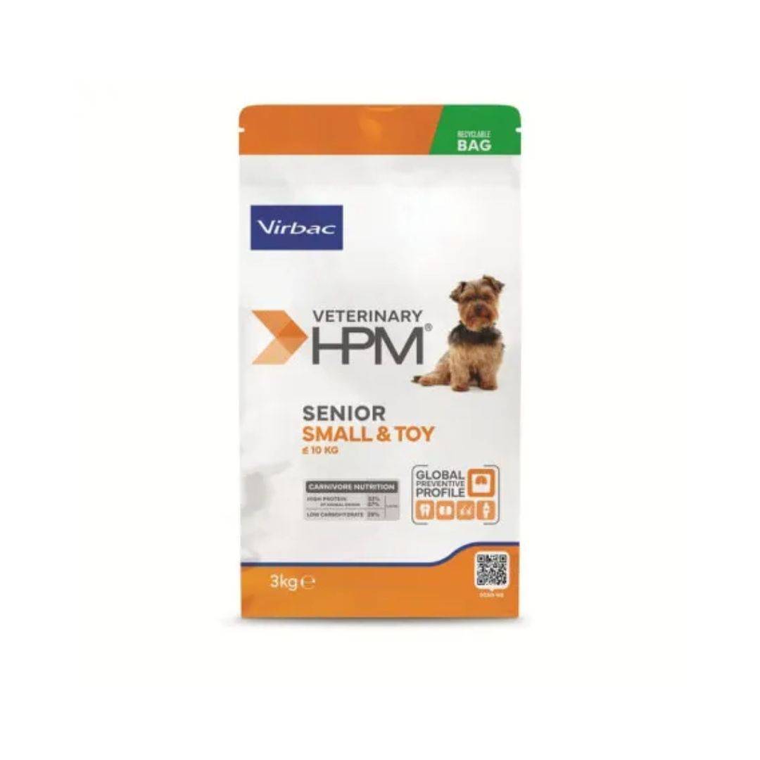 Croquettes Virbac HPM Senior Small & Toy pour chien Sac 1.5 kg - Image 1