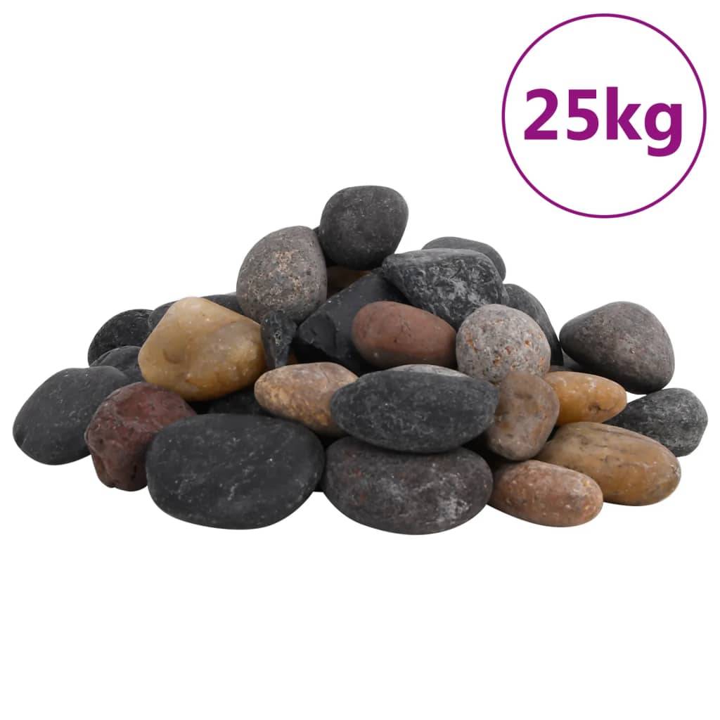 Vidaxl - Galets polis 25 kg multicolores 5-8 cm vidaXL 3217197 - Image 2