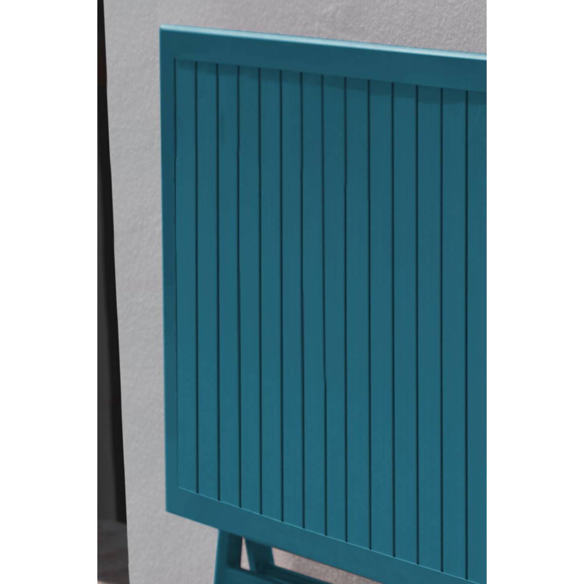 Paris Prix - Table de Jardin Pliante "Marius" 70cm Bleu Canard - Imagen 4