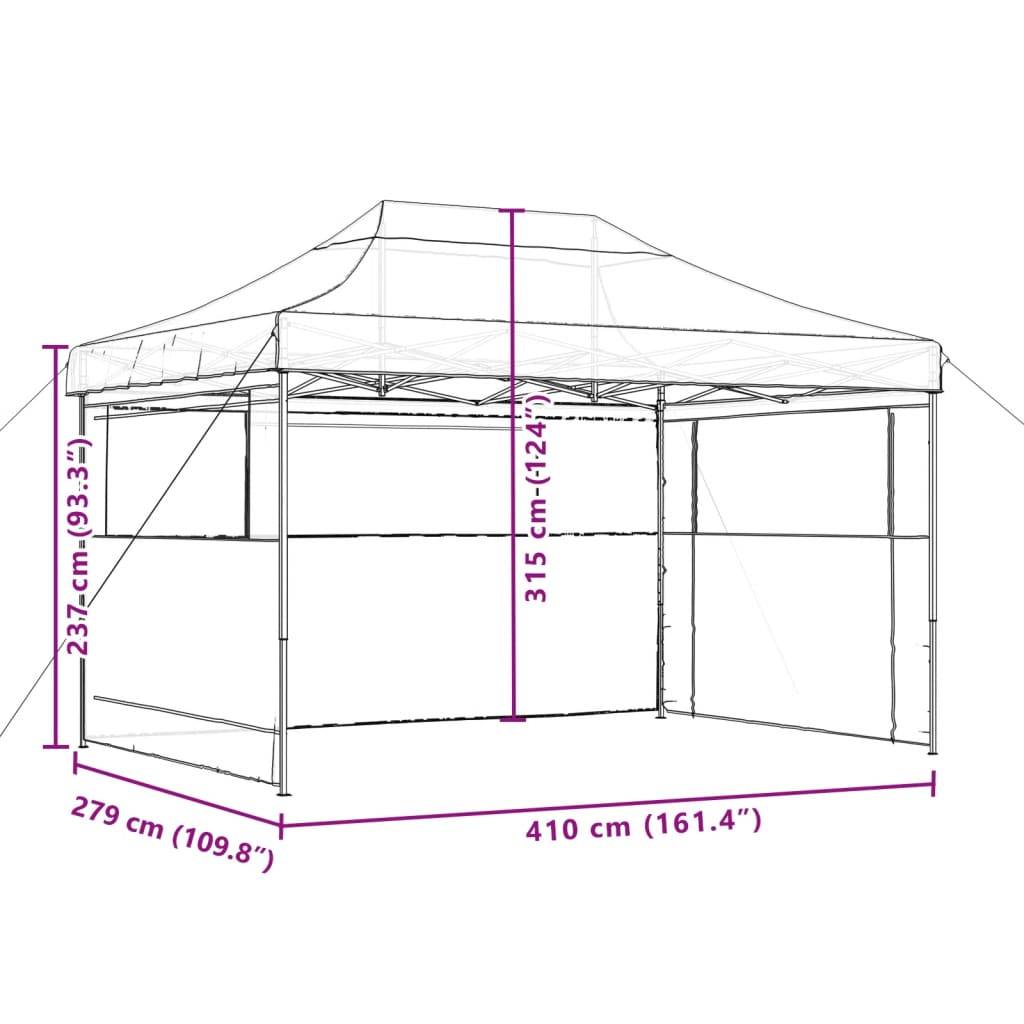 Maison Chic - Tente de réception pliable escamotable avec 3 parois latérales Maison Chic - Image 9