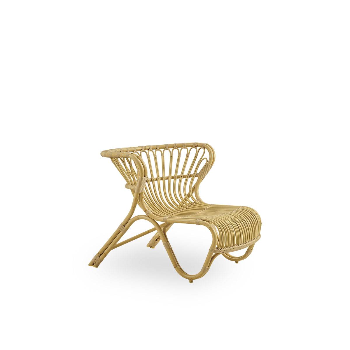 Fauteuil lounge en alu et fibre synthétique aspect rotin Sika-Design - Image 1
