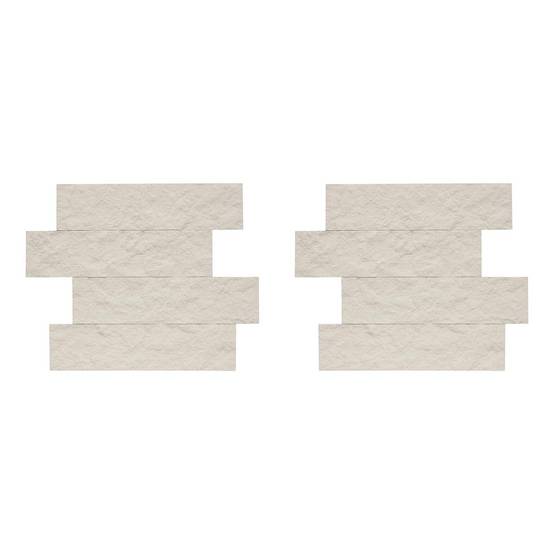 Lot de 2 Stickers Effet Pierre "Cary" 30x38cm Beige - Image 1