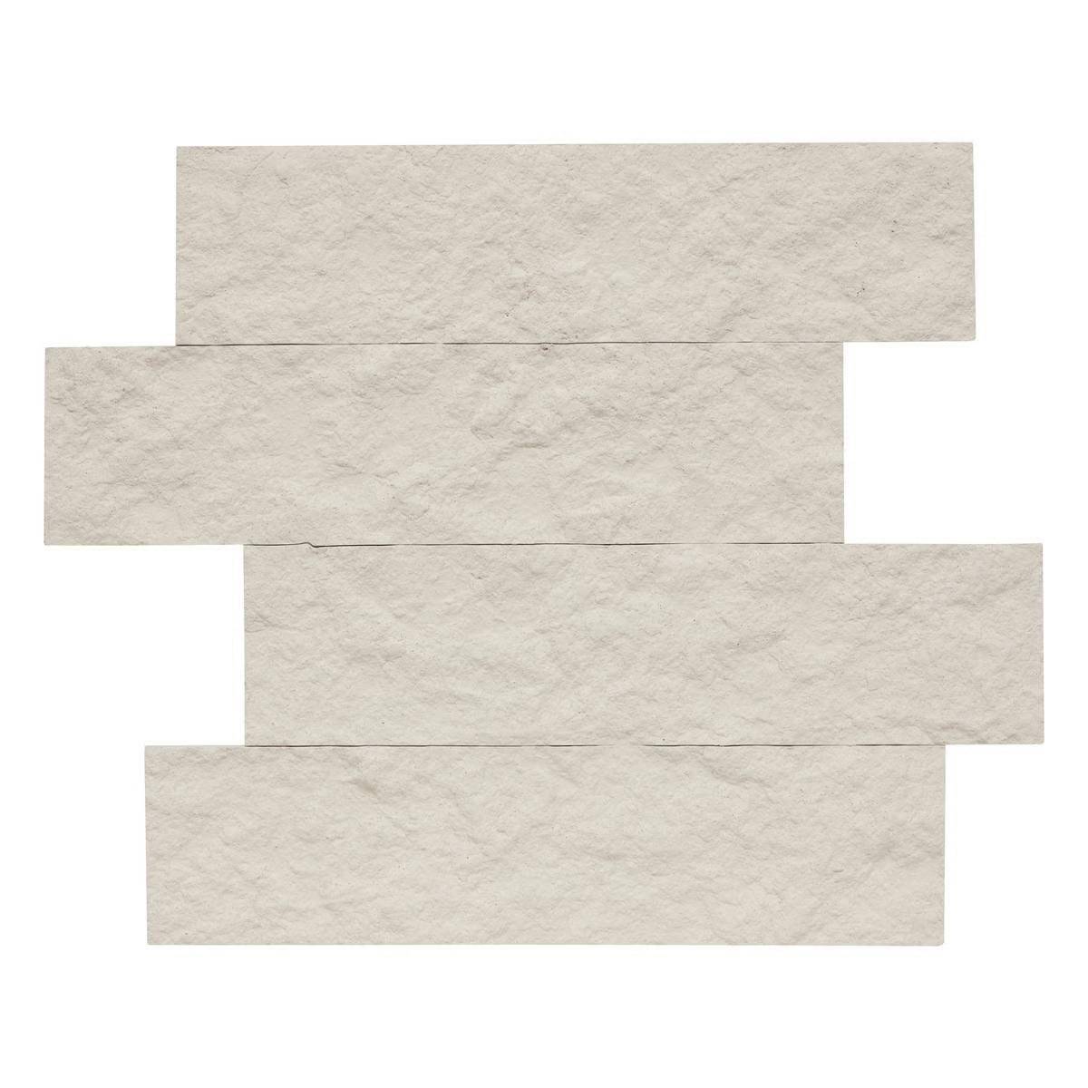 Lot de 2 Stickers Effet Pierre "Cary" 30x38cm Beige - Image 2