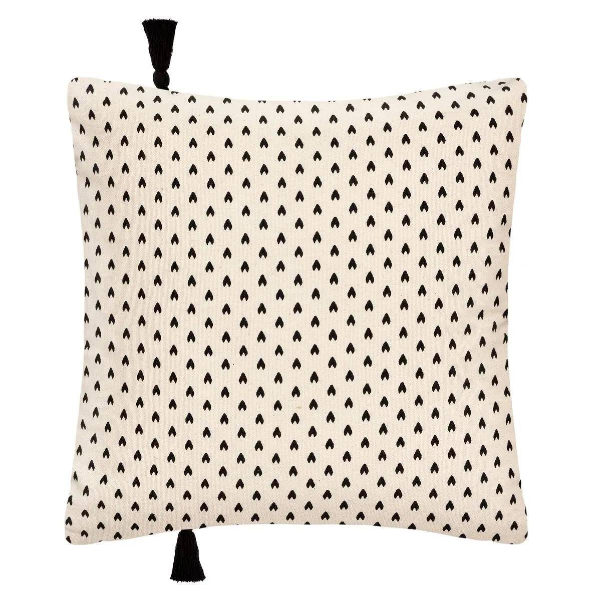 Housse de Coussin Déco "Corde" 40x40cm Ivoire - Image 2