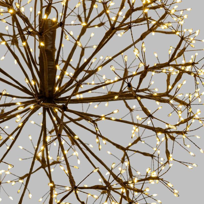 Lotti - Branche Sphère Riche RICH Marron Ø50cm 912 MicroLED FlashLED avec Rameaux Lotti - Imagen 4