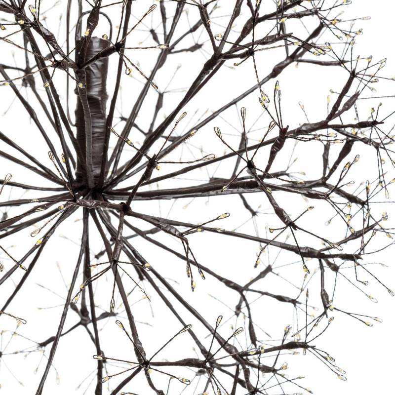 Lotti - Branche Sphère Riche RICH Marron Ø50cm 912 MicroLED FlashLED avec Rameaux Lotti - Imagen 3
