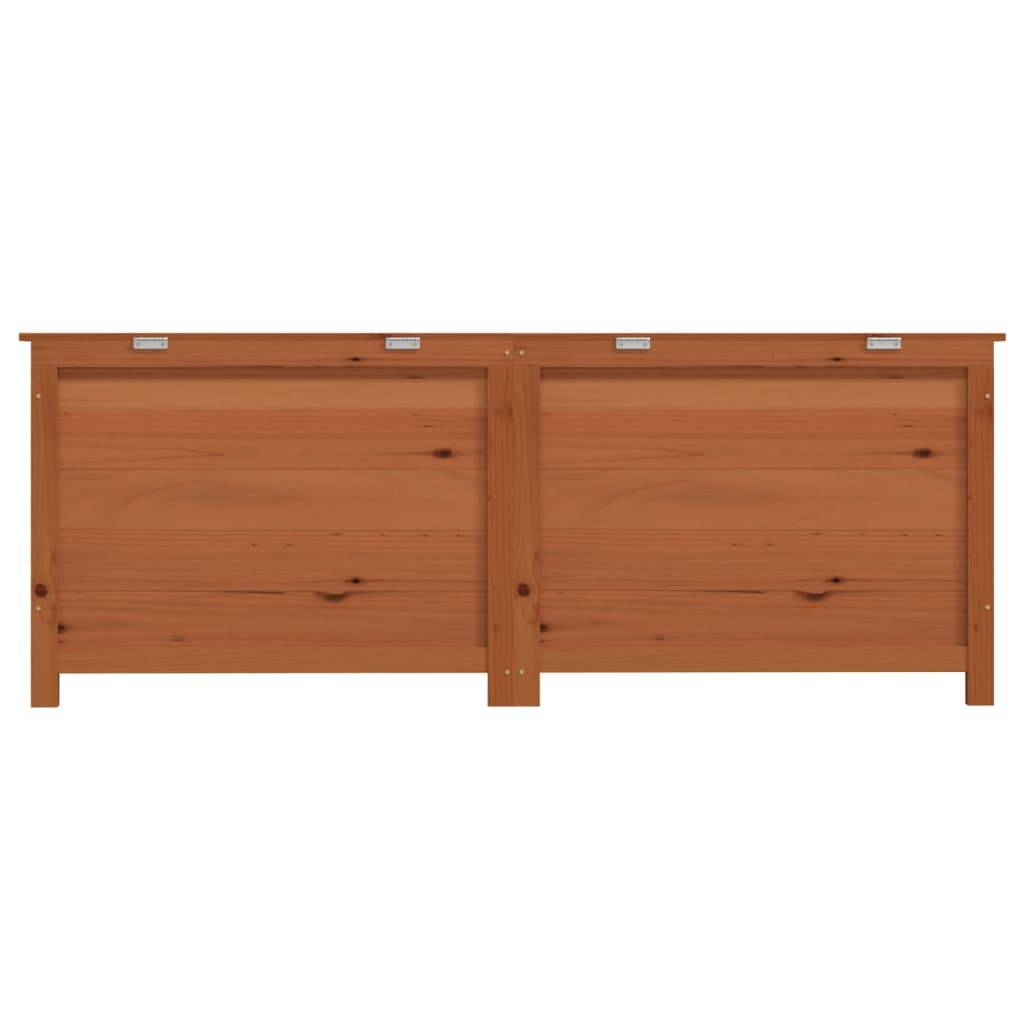 Helloshop26 - Boîte à coussins d'extérieur 150 x 50 x 56 cm sapin massif marron - Imagen 4