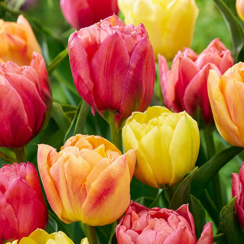 La Green Touch - Tulipe en mélange Symbiosa - 12 bulbes - calibre 11/12 - Image 1