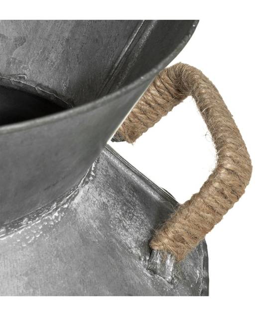 Pot à Lait décoratif en Zinc Vintage H 37 cm - Image 2