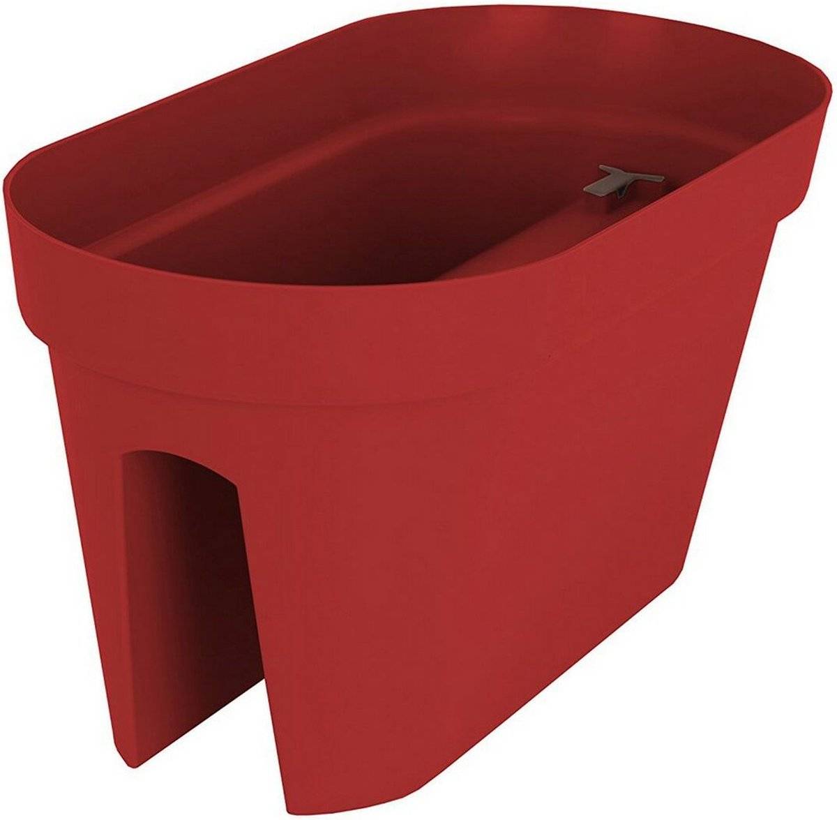Artevasi - Jardinière Capri plastique rouge foncé 30 x 60 x 30 cm - ARTEVASI