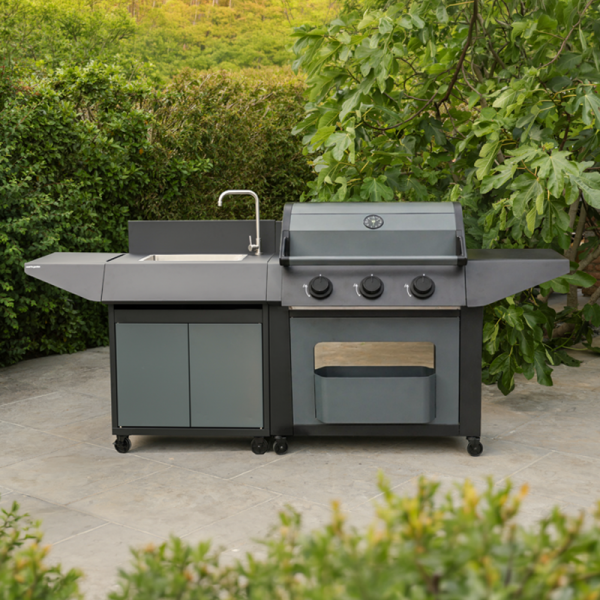 Cook in Garden - Barbecue à gaz 3 brûleurs 10,5 kW avec évier pour 10 personnes BURN 3B Cook’in Garden - Image 3