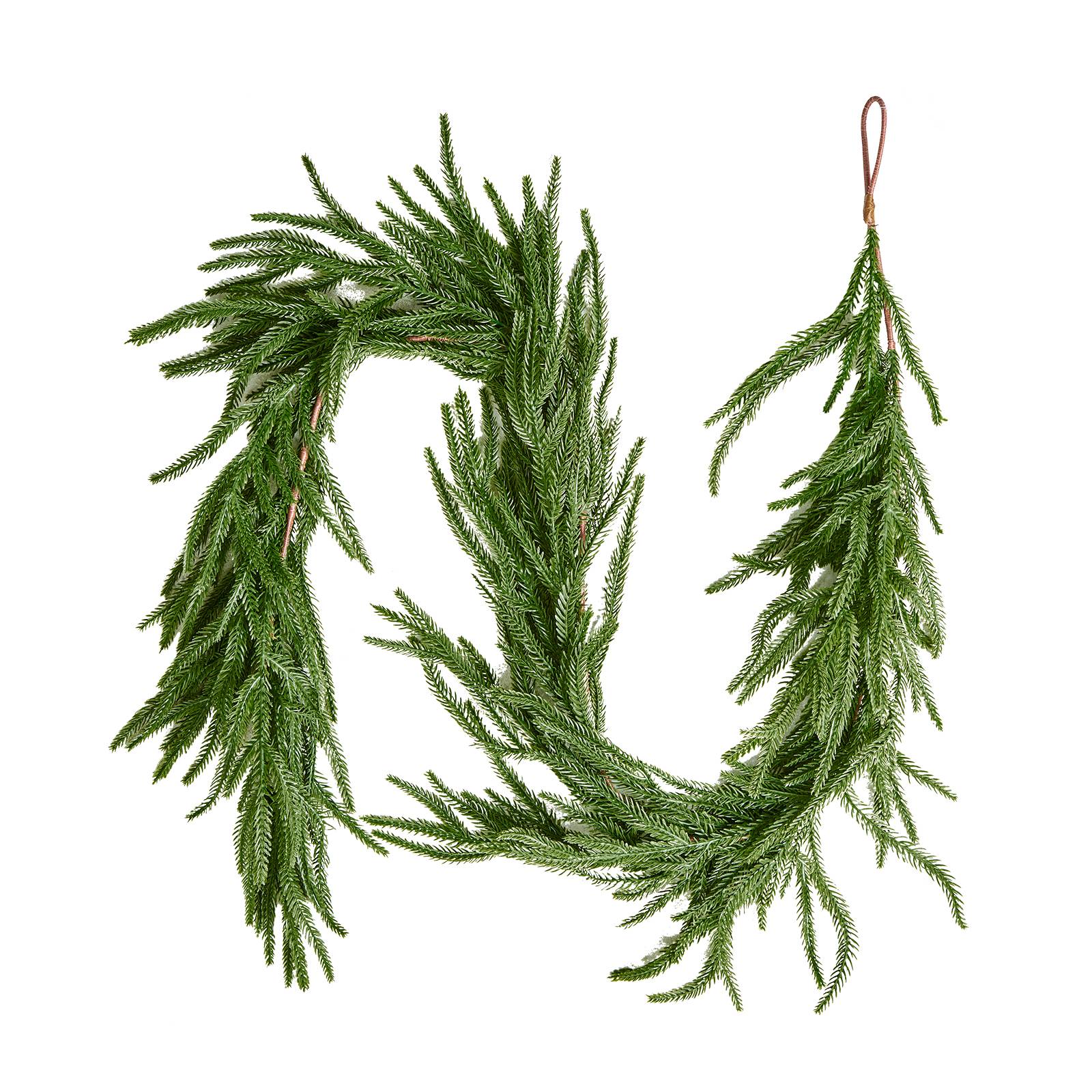 VEVOR Guirlande de Noël de Pin Norfolk Artificiel Décoration de Noël Verte 1,5 m - Image 1