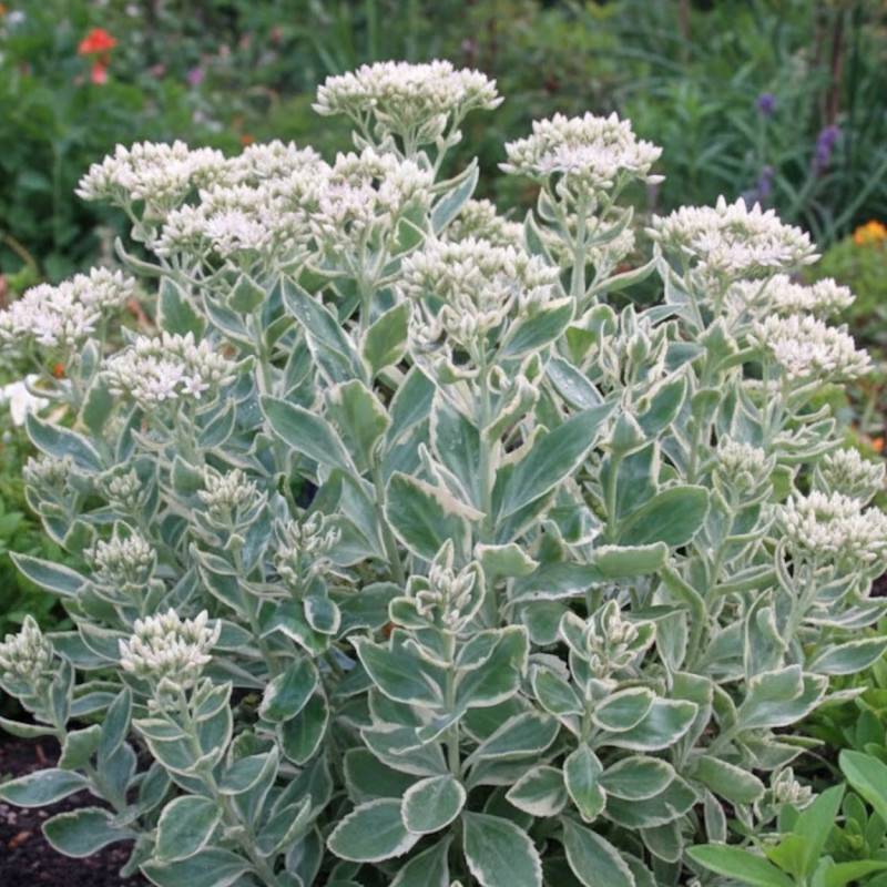 Orpin Frosty Morn, Sedum à fleurs Rose/Blanche - feuillage Semi-Persistant - Godet - 5/20 cm - Imagen 2