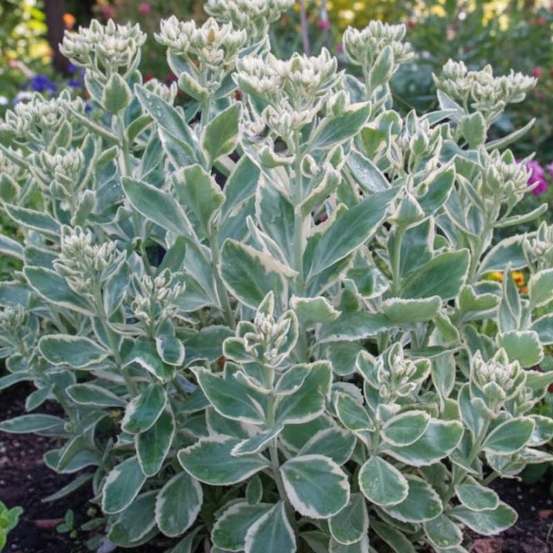 Orpin Frosty Morn, Sedum à fleurs Rose/Blanche - feuillage Semi-Persistant - Godet - 5/20 cm - Imagen 1