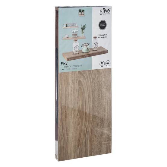 Étagère Murale "Fixy" 60cm Chêne Naturel - Image 2