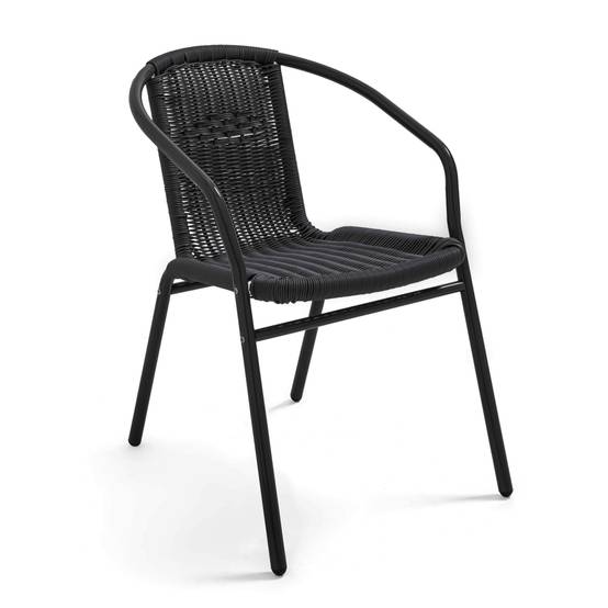 Oviala - Table de jardin carré plateau bois et 2 chaises en résine Times square - Oviala - Imagen 5