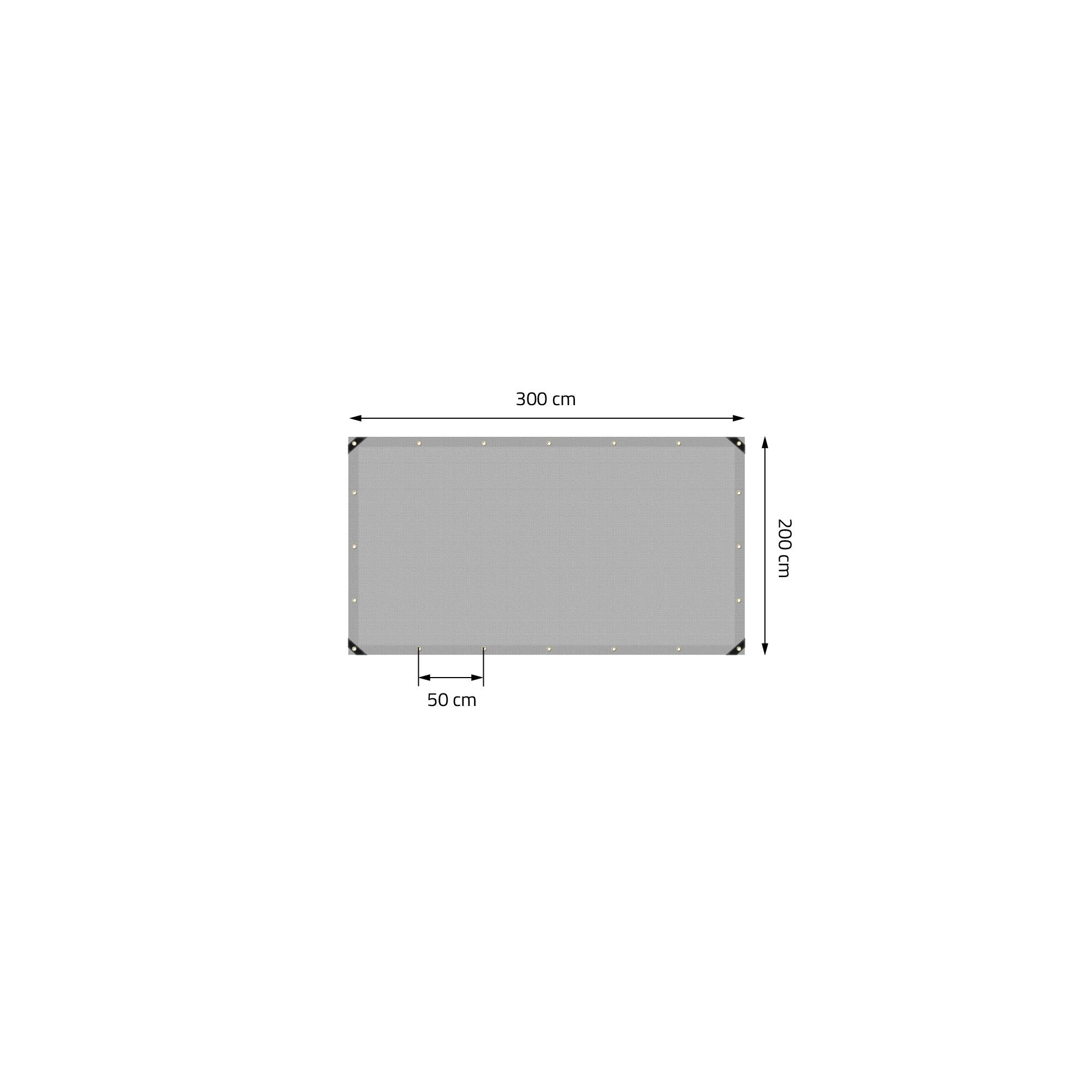 Ecd-Germany - Bâche de Protection Premium avec Œillets + 10 Crochets, 2x3m 6m², 650g/m², Grise, Tissu PVC, Indéchirable, Imperméable - Imagen 5