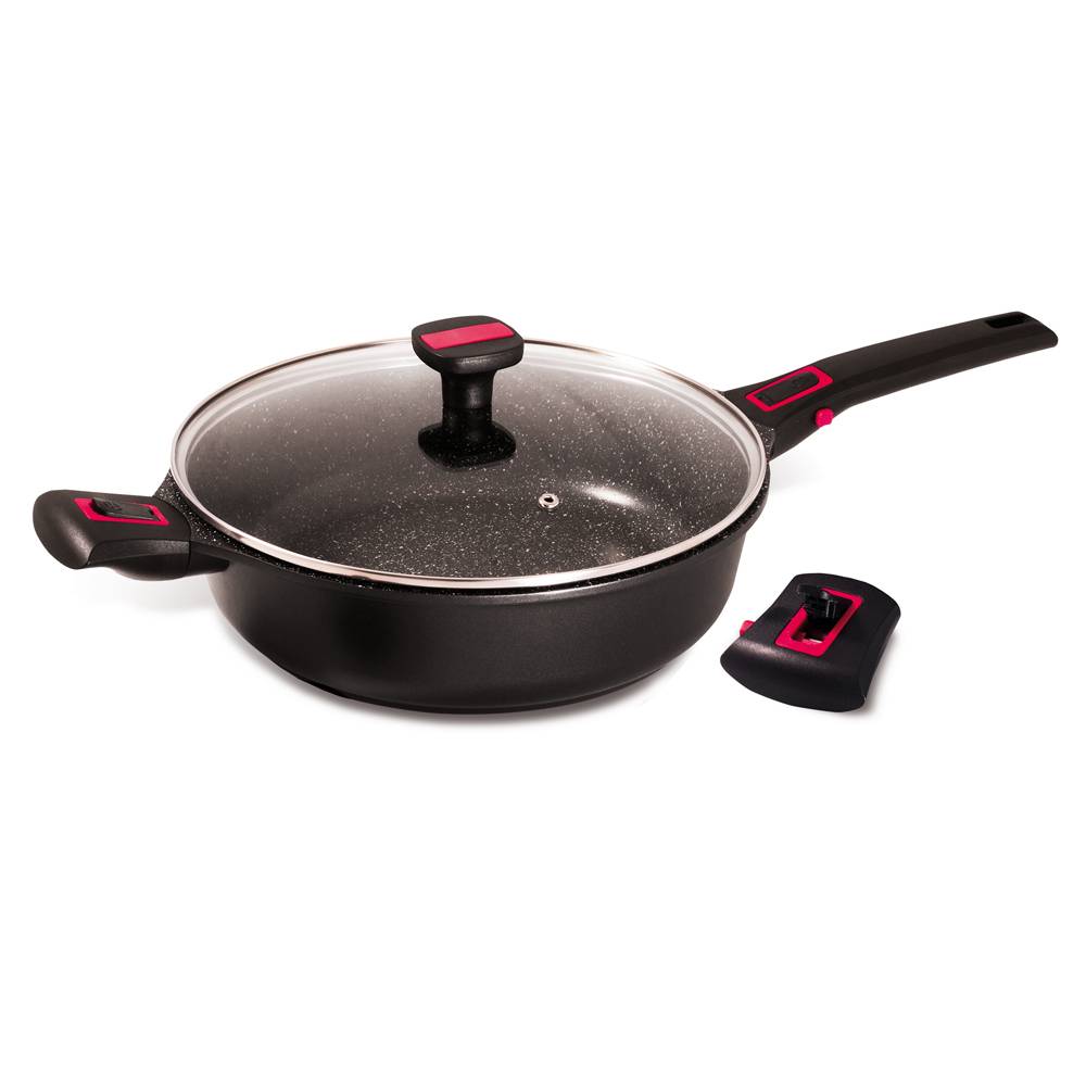 Baumalu - Sauteuse avec couvercle granit Pro céramique 28 cm - Image 1