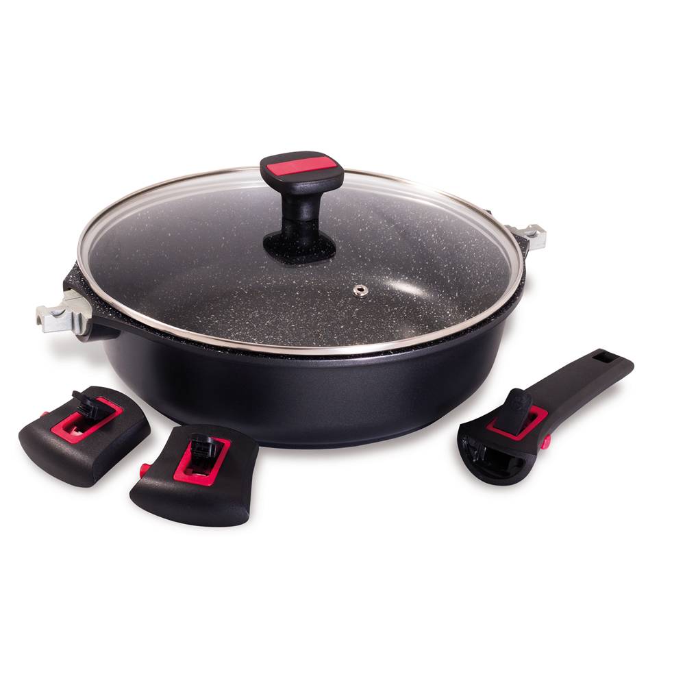 Baumalu - Sauteuse avec couvercle granit Pro céramique 28 cm - Image 2