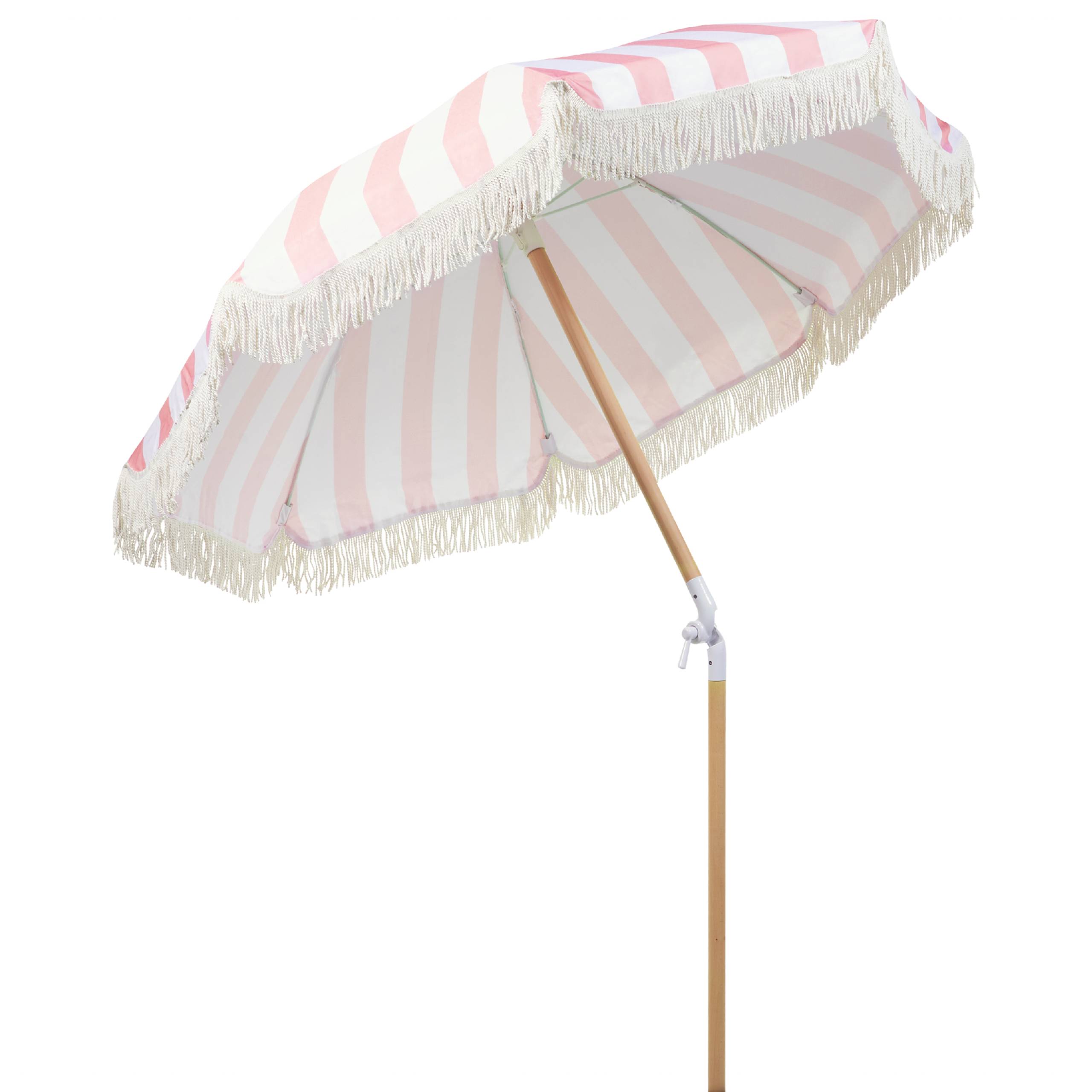 Beliani - Parasol droit Tissu Rose MONDELLO - Beliani - Imagen 6