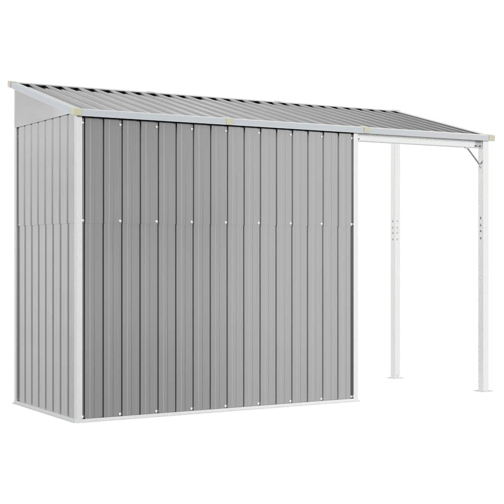 Vidaxl - Abri de jardin avec toit allongé gris clair 277x107x181 cm 3.1m² vidaXL 364525 - Image 6