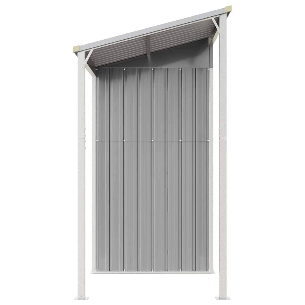 Vidaxl - Abri de jardin avec toit allongé gris clair 277x107x181 cm 3.1m² vidaXL 364525 - Image 7