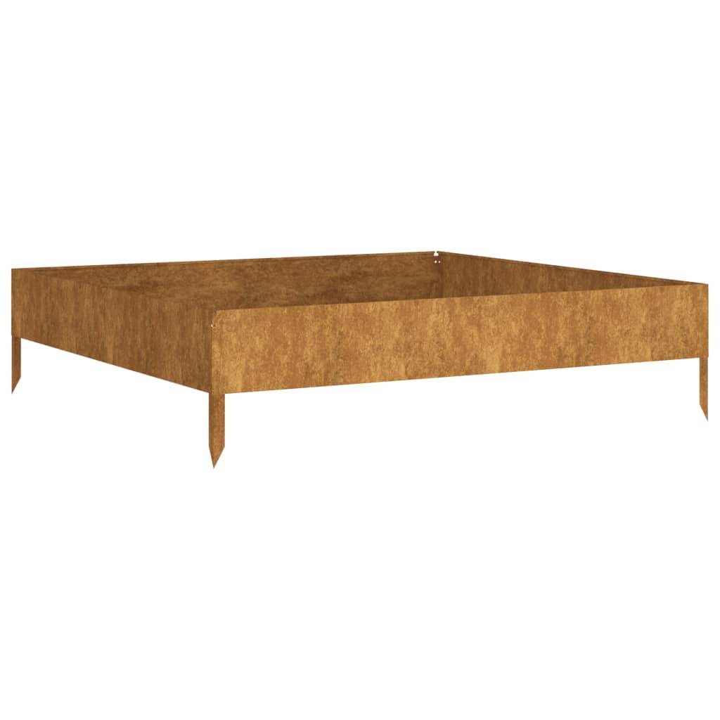 ComfortXL - Carré potager acier Corten pour jardin 100x100x26 cm – ComfortXL Outdoor Living - Image 2
