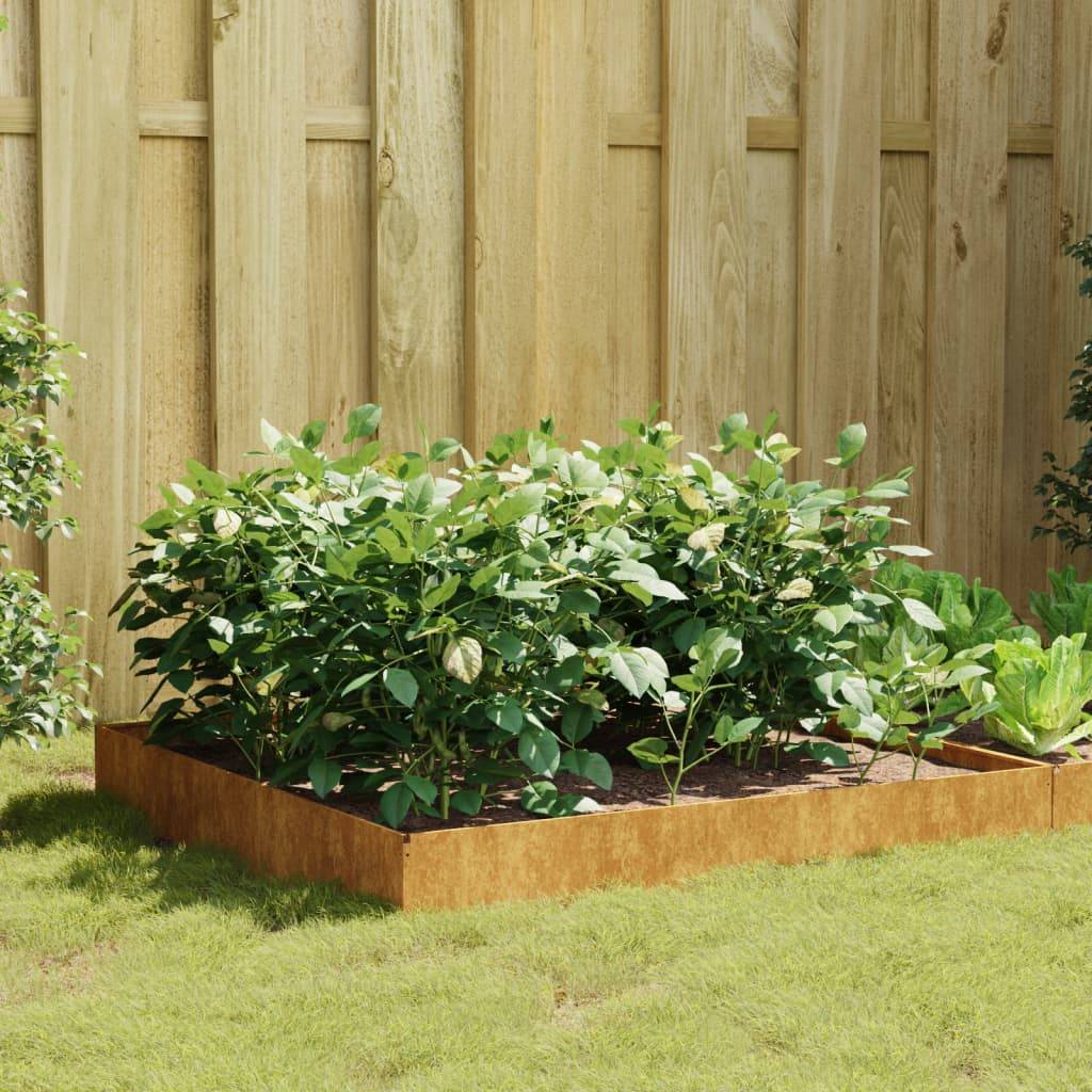 ComfortXL - Carré potager acier Corten pour jardin 100x100x26 cm – ComfortXL Outdoor Living