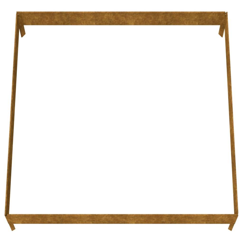 ComfortXL - Carré potager acier Corten pour jardin 100x100x26 cm – ComfortXL Outdoor Living - Image 5