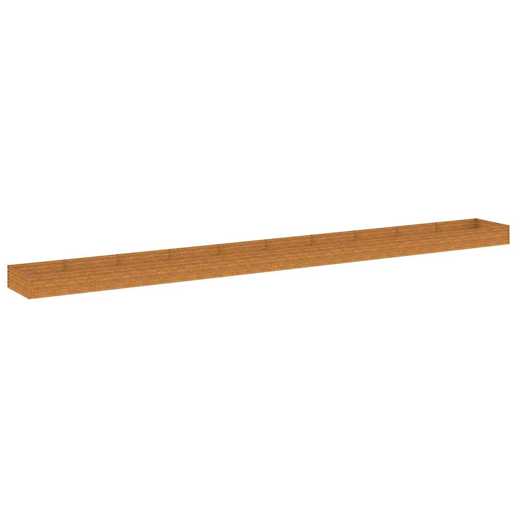 ComfortXL - Carré potager rectangulaire Acier Corten jardin Rouillé 960x100x36 cm – ComfortXL Outdoor Living - Image 2