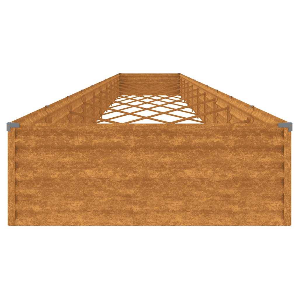 ComfortXL - Carré potager rectangulaire Acier Corten jardin Rouillé 960x100x36 cm – ComfortXL Outdoor Living - Image 5
