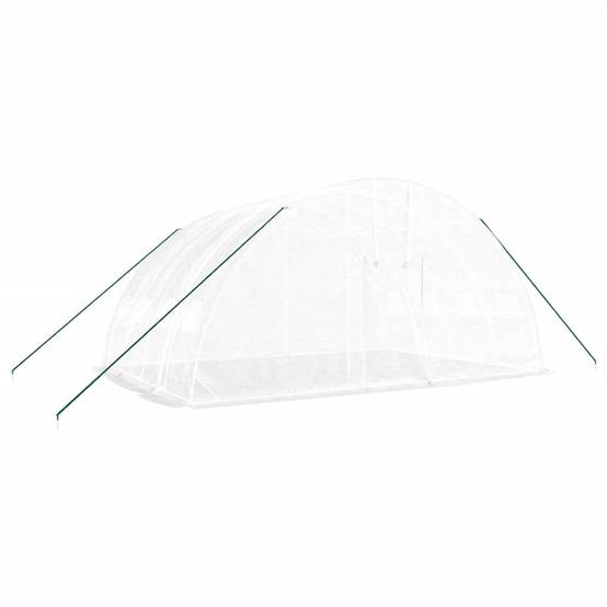 ComfortXL - Serre tunnel de jardin 24 m² en acier galvanisé pour potager Blanc – ComfortXL Outdoor Living - Image 3