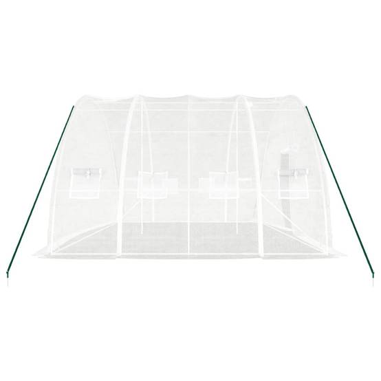 ComfortXL - Serre tunnel de jardin 24 m² en acier galvanisé pour potager Blanc – ComfortXL Outdoor Living - Image 5