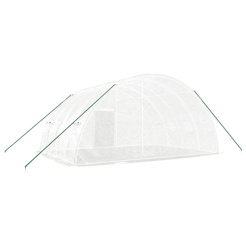ComfortXL - Serre tunnel de jardin 24 m² en acier galvanisé pour potager Blanc – ComfortXL Outdoor Living - Image 6