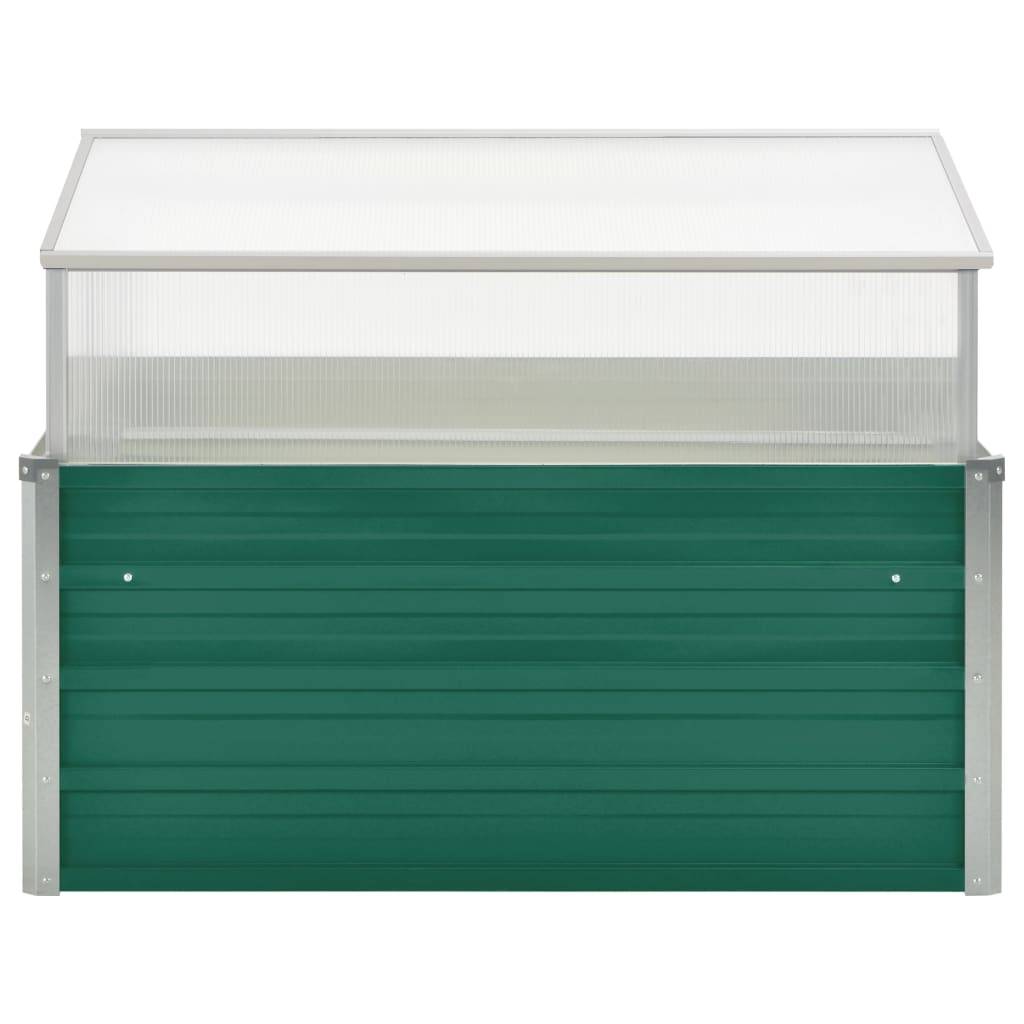 ComfortXL - Carré potager avec serre en acier et polycarbonate pour balcon terrasse Vert – ComfortXL Outdoor Living - Image 4
