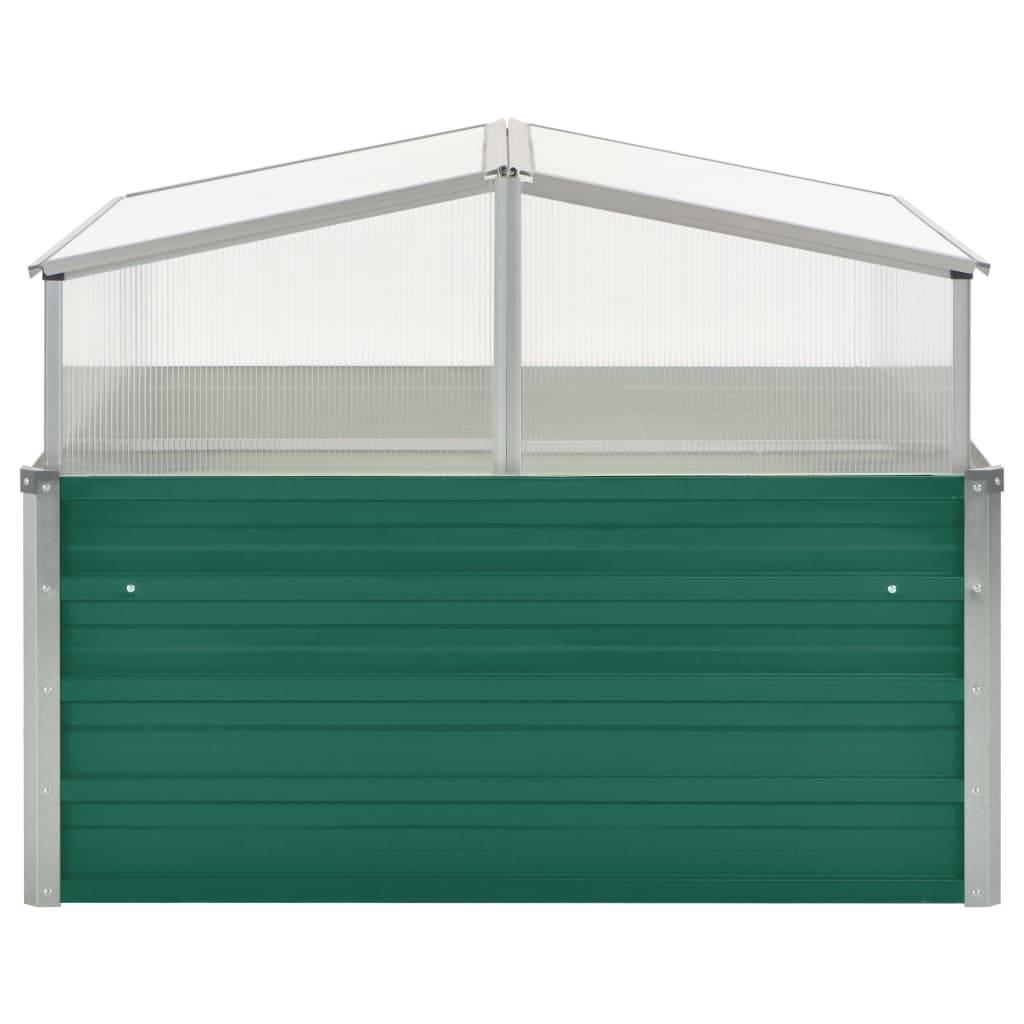 ComfortXL - Carré potager avec serre en acier et polycarbonate pour balcon terrasse Vert – ComfortXL Outdoor Living - Image 3