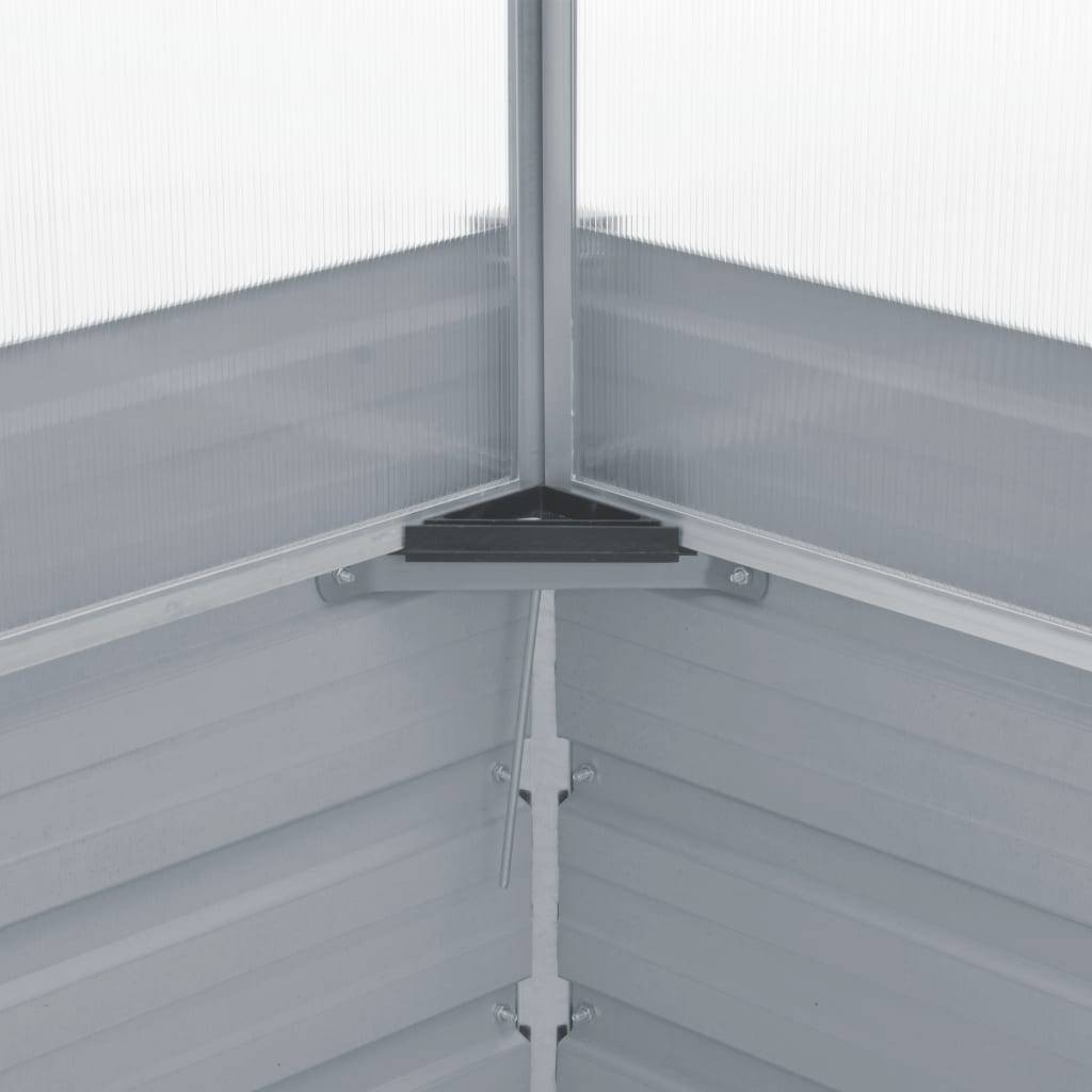 ComfortXL - Carré potager avec serre en acier et polycarbonate pour balcon terrasse Vert – ComfortXL Outdoor Living - Image 6