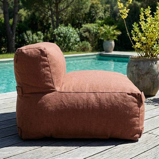 Oviala - Fauteuil de jardin pour canapé modulable terracotta Mixi - Oviala - Imagen 3