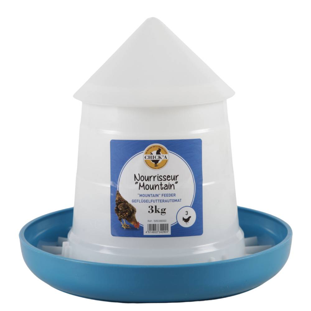 Chick'a - Alimentador Mountain cónico azul 3 kg - Imagen 1