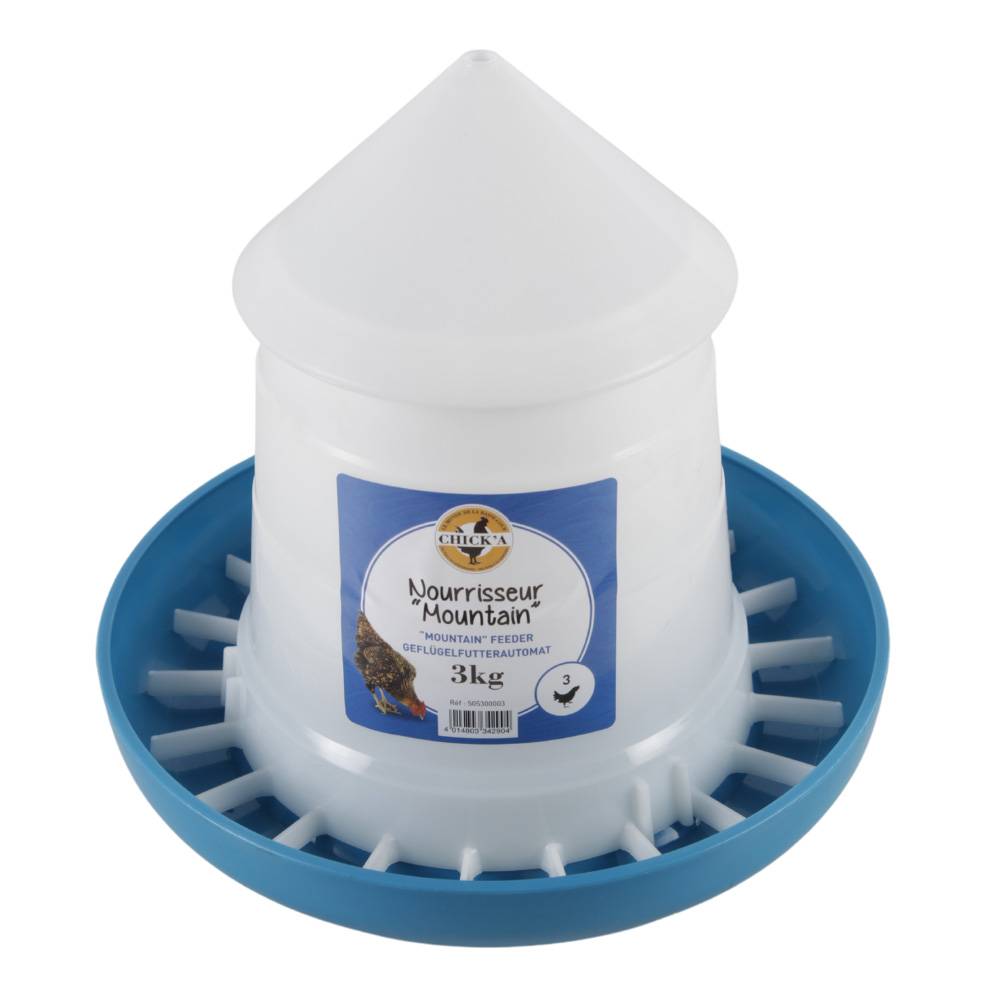 Chick'a - Alimentador Mountain cónico azul 3 kg - Imagen 2